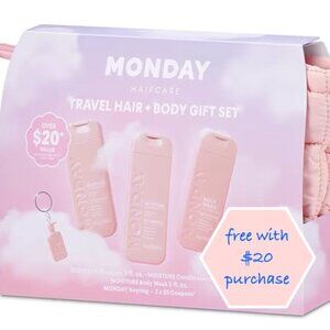 Monday Haircare Travel Hair and Body Gift Set- Free with $20 purchase.